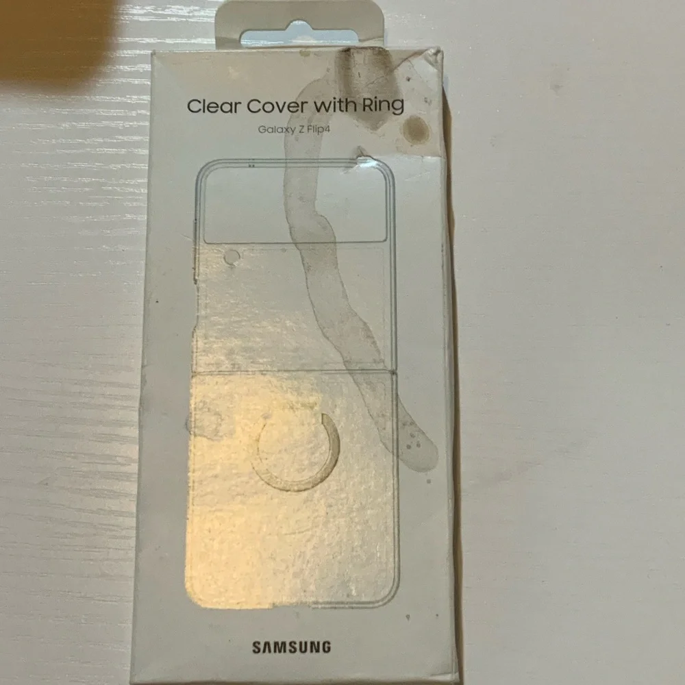 Samsung Galaxy Z Flip4 Clear Cover with Ring - Crystal Clear